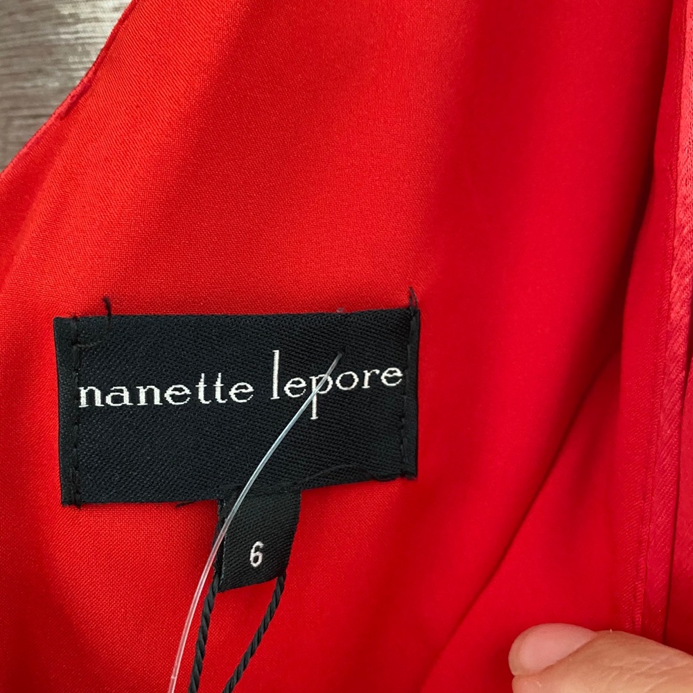 NWT Nanette Lepore Red Dress - Picture 5 of 9